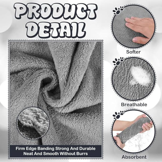 Newwiee 24 Pcs Guinea Pig Fleece Bedding Blankets Bulk Washable Small Animal Fleece Cage Liners Pet Wash Cloth Sleeping Mat Cover for Hamster Chinchilla Rabbit Hedgehog(13.8 x 29.5 Inch,Gray)