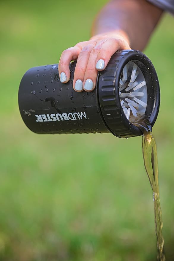 Dexas Medium Dog Paw Cleaner, Matte Black - Premium Quality Pet Supplies and Dog Accessories - Easy to Use and Clean MudBuster for Dogs - Patented Product - BPA Free