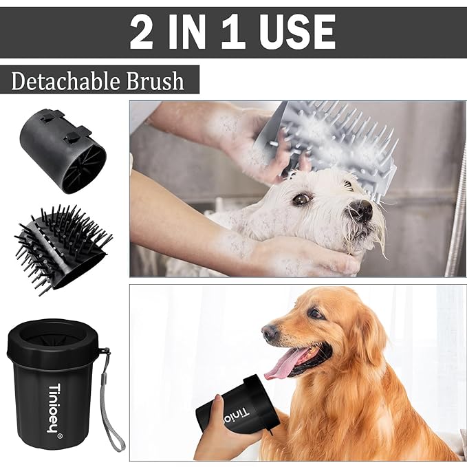 Dog Paw Cleaner for Large Dogs, Dog Paw Washer, Muddy Paw Cleaner, Pet Foot Cleaner, Dog Paw Protector Kit