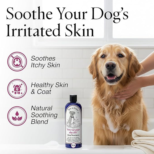 Jax n Daisy Dog Shampoo - Gentle and Effective Allergy and Sensitive Skin Shampoo for Dogs - Eliminates Odors, Fleas, and Soothes Itchy Skin - Perfect for Puppies