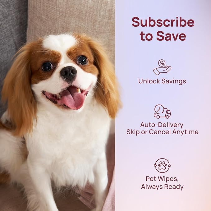 HICC PET Wipes for Dogs and Cats, Vet-Recommended Pets Cleaning Wipes, Deodorizing Hydrating, Nourishes Smoothes Fur, Fermented Coconut Oil Grooming Paws Body and Butt, Horse Skin Coat, Rose, 100pcs