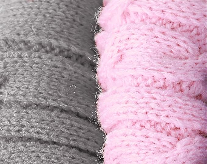 2 Pack Dog Sweaters for Small Dogs - Puppy Medium/Large Size Warm Clothes Winter, Turtleneck Pullover Design for Male Girl Pet, Doggie, Kitten Chihuahua Bulldog Pug Beagles (XL, Grey. Pink)