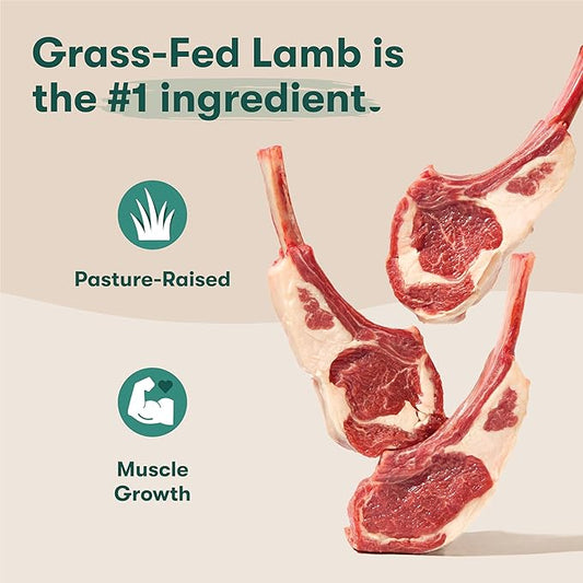 Jinx Premium Grain-Free Dry Dog Food, for All Lifestages - Grass-Fed Lamb, Sweet Potato & Carrot Dog Food with Superfoods for Immune Support & Probiotics for Digestive Support - No Fillers - 23.5lb