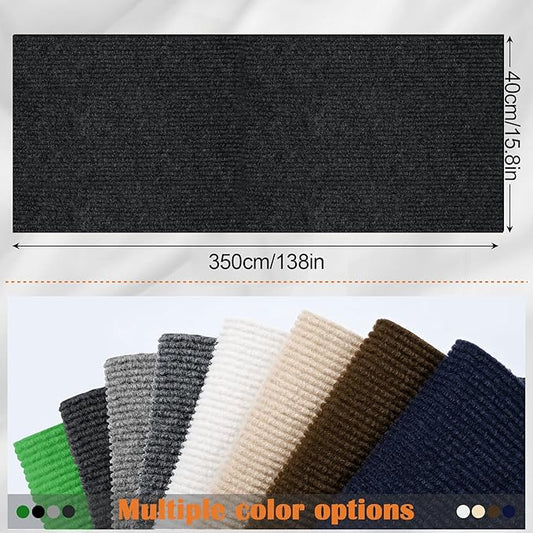 Cat Scratch Furniture Protector - 138" x 15.8" Trimmable Self-Adhesive Cats Claws Scratch Pads, DIY Cat Climbing Couch Protector for Scratch Post Cat Tree Replacement Indoor (Black)