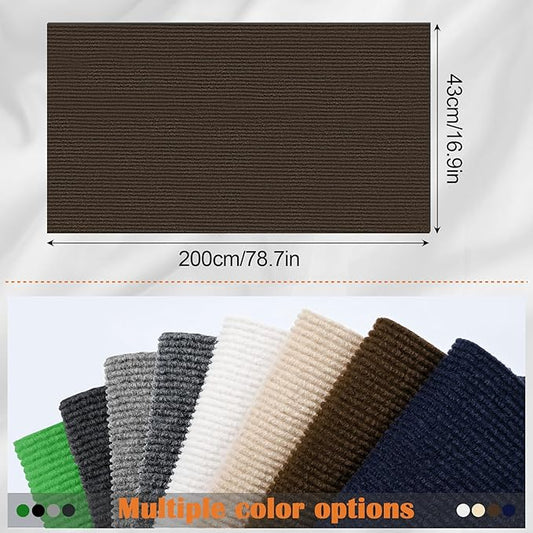 Cat Scratch Furniture Protector - 78.7" x 17" Trimmable Self-Adhesive Cats Claws Scratch Pads, DIY Cat Climbing Couch Protector for Scratch Post Cat Tree Replacement Indoor (Brown)