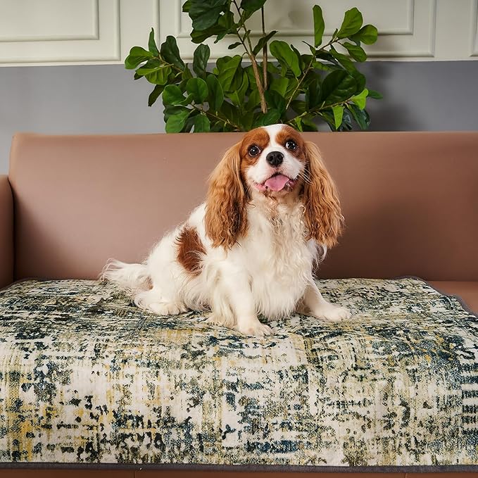 Qeils Washable Pee Pads for Dogs, 2 Pack Reusable Puppy Pads 36"x41" Super Absorbent Leakproof Dog Training Pads, Non-Slip Potty Pads for Floor, Crate, Couch, Whelping Pads Litter Mat Puppy Supplies