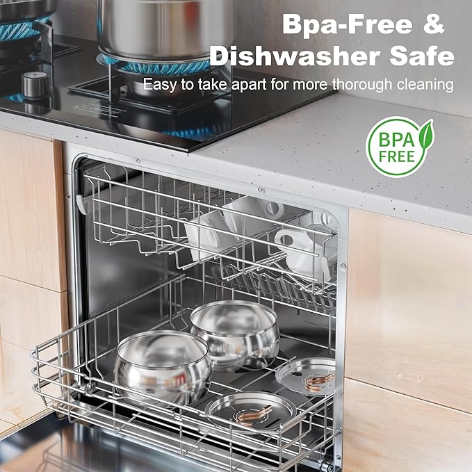 Casfuy PWS-143 Stainless Steel Cat & Dog Water Fountain with Swan-Neck Copper Spout, 135-oz