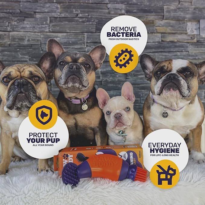 PawBuddy Puppy Paw Cleaner – Essential Paw Washer for Small Dogs & Puppies – Gentle Mud & Buildup Remover – Portable Puppy Grooming Brush & Hygiene Tool for Clean, Healthy Paws