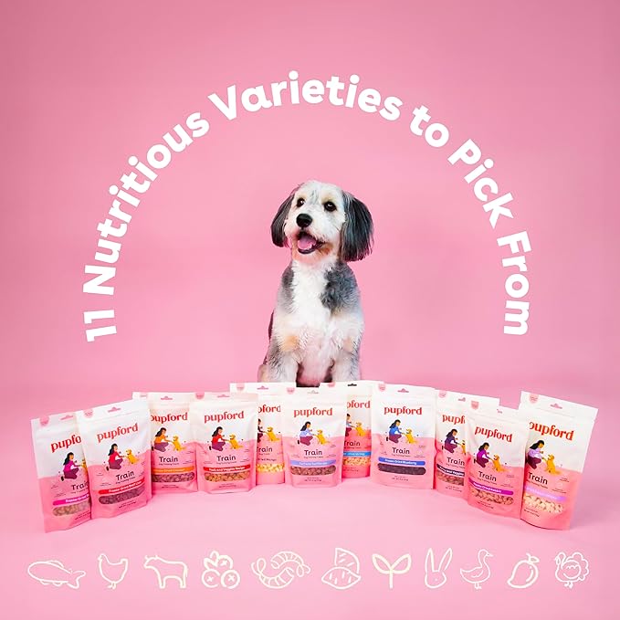 Pupford Freeze Dried Training Treats for Dogs & Puppies, 475+ Two Ingredient Bites (Rabbit, 4 oz)