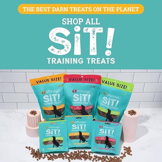 etta says! Training Treats - All Natural Peanut Butter Soft Treats for Dogs - Made in The USA (16 Oz Pack of 1)