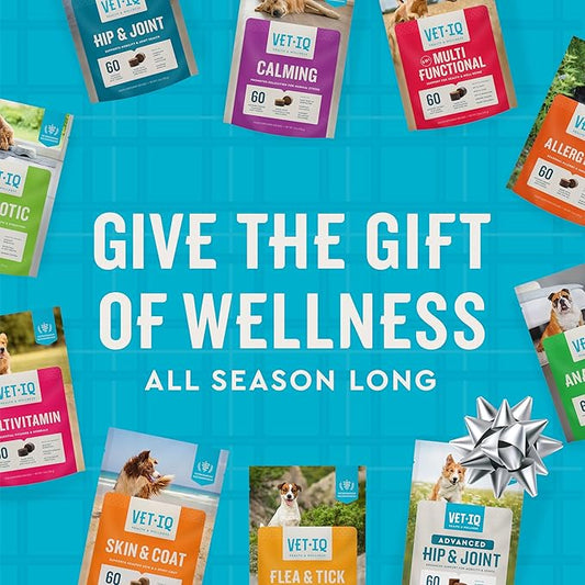 VetIQ Advanced Hip & Joint Chews For Dogs, 60 Count, Chicken Flavored Supplements Made with Glucosamine, Omega 3’s, Chondroitin, MSM & Green Lipped Mussel, Increases Mobility & Maintains Muscles