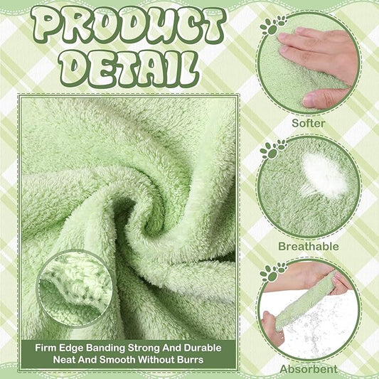 Newwiee 24 Pcs Guinea Pig Fleece Bedding Blankets Bulk Washable Small Animal Fleece Cage Liners Pet Wash Cloth Sleeping Mat Cover for Hamster Chinchilla Rabbit Hedgehog(11.8 x 11.8 Inch,Multicolor)