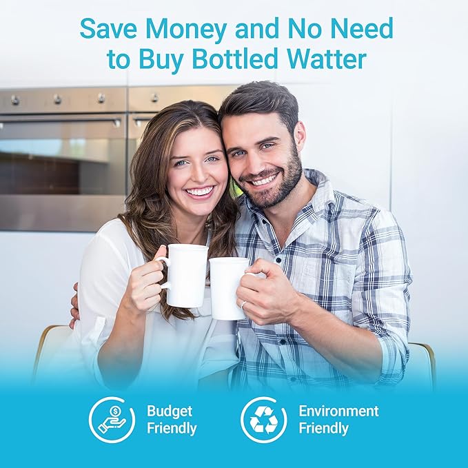 AQUA CREST LT1000PC ADQ747935 Refrigerator Water Filter and Air Filter, Replacement for LG® LT1000P®/PC/PCS, LMXS28626S, LFXS26973S, MDJ64844601, ADQ74793501, ADQ74793502 and LT120F®, 4 Combo