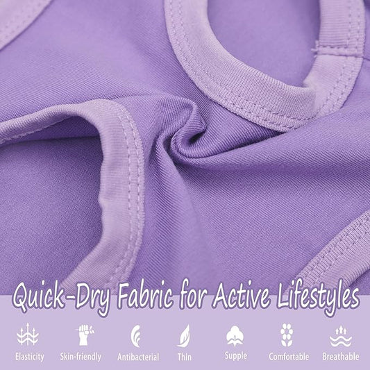 Paiaite Dog Clothes Fashionable Sleeveless Pet Vest: 'Little Miss Sassy' Printed Cotton Dog Shirt, Ideal for Small, Medium, and Large Breeds, Ensuring Comfort and Breathability Purple XL
