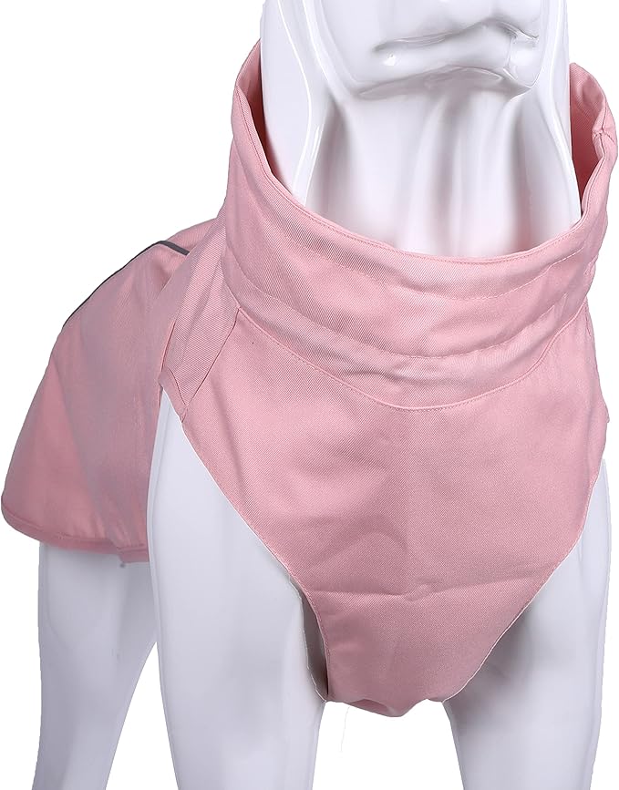 Adjustable Waterproof Dog Raincoat for Dogs,Lightweight Pet Rain Jacket Puppy Clothes with Reflective Strip for Small Medium Large Dogs (Pink, Small)