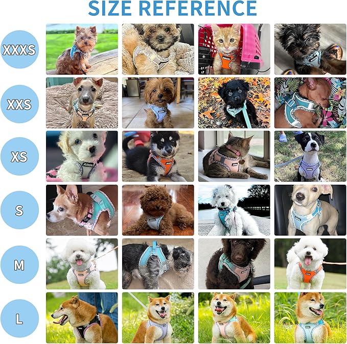 AIITLE Escape-Proof Dog Harness - Extra Soft Jacquard Fabric with Moisture-Wicking Lining, Adjustable Fit for Boston Terrier, Pekingese - Running, Playdates, Outdoor Adventures (Purple, L)