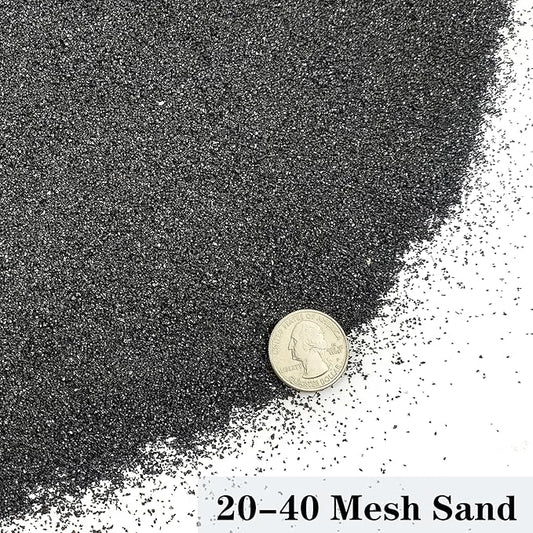 Aquarium Sand, 2lbs Black Fish Tank Sand, Aquarium Gravel Substrate for Aquascaping, Vivariums, Terrariums, Plants and Crafts