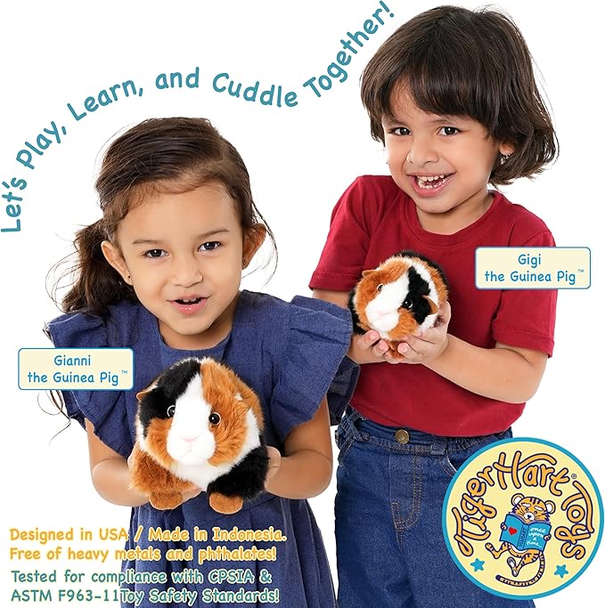 TigerHart Gigi The Guinea Pig - 6 Inch Stuffed Animal Plush