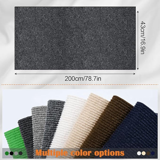 Cat Scratch Furniture Protector - 78.7" x 17" Trimmable Self-Adhesive Cats Claws Scratch Pads, DIY Cat Climbing Couch Protector for Scratch Post Cat Tree Replacement Indoor (Dark Gray)