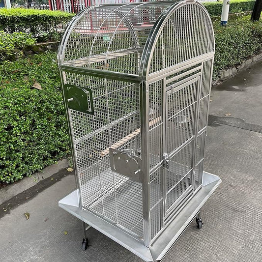 BMWPET SUS201 Stainless Steel PLAYTOP Style Bird CAGE Parrot CAGE 24"X22"X60"