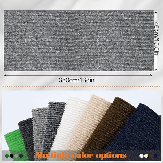 Cat Scratch Furniture Protector - 138" x 15.8" Trimmable Self-Adhesive Cats Claws Scratch Pads, DIY Cat Climbing Couch Protector for Scratch Post Cat Tree Replacement Indoor (Light Gray)