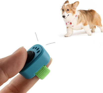 Dog Clicker with Finger Ring 10 Pack for Dogs/Cats/Horses/Birds or Other Animals - Mini Finger Clickers for Training