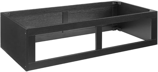 unipaws Reptile Enclosure Stacker, Black Reptile Tank Stand for 110 Gallon Terrariums, Stackable Base with Heat Lamp Openings and Metal Reinforced Corners