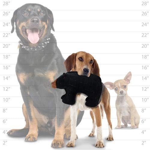 TUFFY -World's Tuffest Soft Dog Toy- Zoo Jr Bear & Jr Pig- Combo Pack- Squeaker -Multiple Layers. Made Durable, Strong & Tough. Interactive Play(Tug, Toss & Fetch).Machine Washable & Floats.