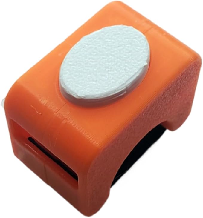 Flex Clicker Hands-Free Training Ring | Finger Clicker for Pet Obedience | Puppy Behavior Corrector | Animal Trainer for Birds & Horses | Dog Training Accessory | Easy-to-Use Teaching Aid | Orange