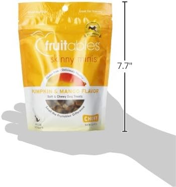 Fruitables Dog Treats, Pumpkin Mango, 5 Ounces | Pack of 2 | Low Calorie | Training Treats | Grain Free