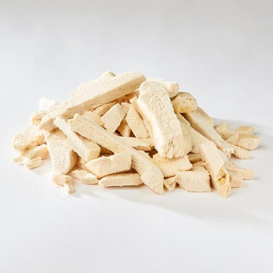 Fresh Is Best Freeze Dried Dog Treats - Raw Freeze Dried Chicken Breast for Dogs & Cats - Healthy Dog Training Treats in Resealable Zipper Bag - High-Protein Single Ingredient - Made in The USA