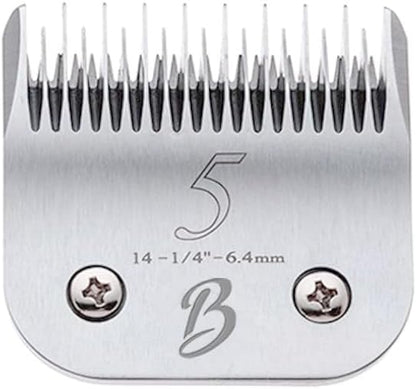 Detachable A Series 5 Blade Dog Grooming Skip Tooth Cuts Length 1/4" - 6.4mm Japanese High Carbon Steel Dog Clippers for Grooming | Detachable Clipper Blade 5 (Compatible A5 Series(B5)