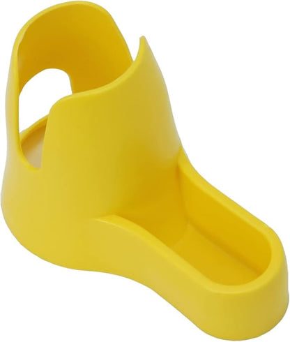 3 in 1 Hamster Hanging Water Bottle Pet Auto Dispenser with Base for Dwarf Hamster Mouse Rat Hedgehog (80ML, Yellow)