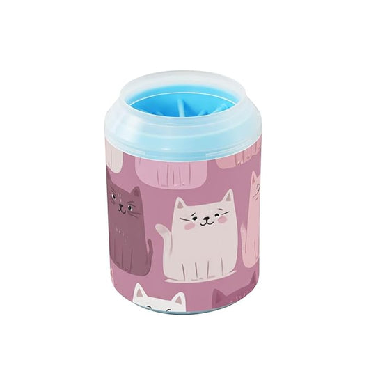 Dog Paw Cleaner Mudbuster Dog Foot Washer for Small Medium Large Dogs Cats Premium Pet Supplies Pink Cartoon Cats
