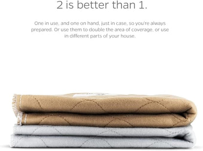 Pet Parents Pawtect® Pads Washable Dog Pee Pads (2pack) of 18x24 Premium Pee Pads for Dogs, Waterproof Training Pads for Dogs & Reusable Dog Pee Pads! Whelping & Modern Puppy Pads!