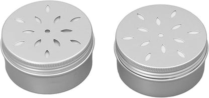 Dog Training Box, 10PCS Dog Nose Work Kit with Hollow Hole Cover, Aluminum Dog Work Container, 10 Soft Stickers for Odor Training, Ideal for Dog Behavior and Olfactory Games