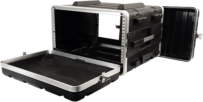 Stackable 17" Depth, 19" ABS Rack Flight Case (7U with Pull Handle)