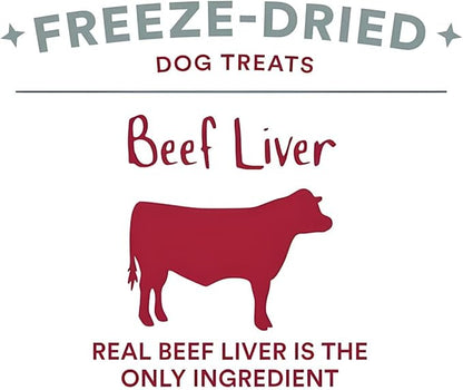 Organic Freeze-Dried Beef Treats — 100% Single-Ingredient Beef — Grain-Free, Gluten-Free, High Protein, Allergy-Friendly Topper & Reward — Made in USA (1 Bag)