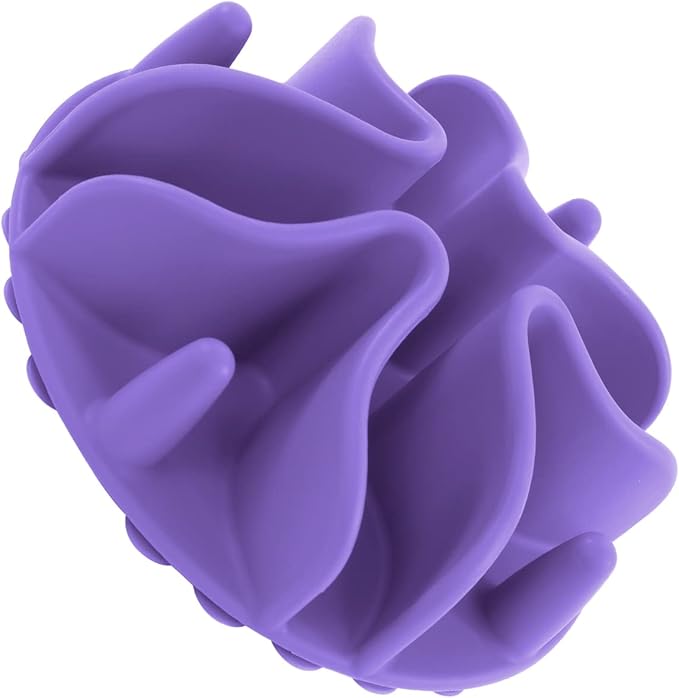 Jaoul Slow Feeder Dog Bowls Insert, Puzzle Slow Feeder Insert with 30 Octopus Suction Cups for Small Medium Large Size Dog Food Bowl (4.72 inch, Purple)