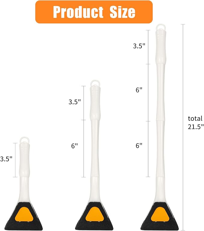 AQUANEAT Fish Tank Cleaning Tools, Aquarium Brushes, Sponge Algae Brush with 18inch Long Firm Handle