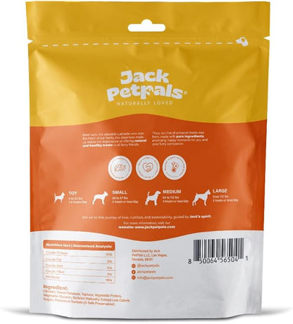 Jack’s Favorite Crafted Bite Chicken Sweet Potato - Premium Natural Chicken & Sweet Potato For Dogs - Low-Fat - Supports Joint, Coat & Digestive Health - Training Treats - 12oz - 1 Pack