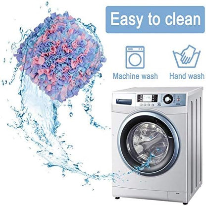 LIVEKEY Pet Snuffle Mat for Dogs, Dog Feeding Mat, Nosework Training Mats for Foraging Instinct Interactive Puzzle Toys (Pink&Purple&Blue)