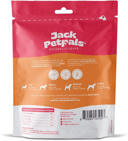 Jack’s Favorite Crafted Jerky Turkey Tendon - Premium Natural Turkey Tendon Jerky for Dogs - High Protein, Low-Fat - Supports Coat & Immune Health - Training Treats - 2.5 oz - 1 Pack