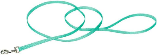 Coastal Pet Single-Ply Dog Leash - Sturdy Pet Leash - Comfortable & Stylish - Resists Fraying - Vibrant & Fade-Resistant Color - Teal, 3/8" x 6'