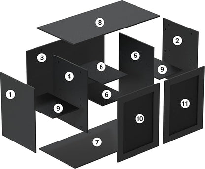 REPTI ZOO Reptile Aquarium Terrarium Wooden Stand and Cabinet with Adjustable Shelf for 48L x 18W inch Amphibian/Fish Sea Salt Water Tank Terrarium(Cabinet Only)