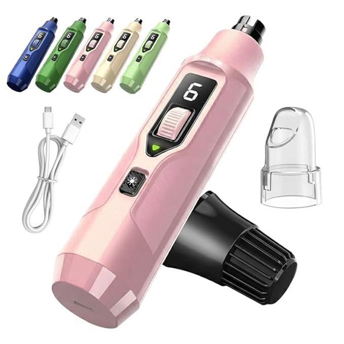 Silent Groom Pro Nail Grinder, 2026 New Electric Dog Nail Trimmer, Pet Nail Grinder for Dogs Cats, Rechargeable Dog Nail Clippers, Pet Paws Grooming & Smoothing Tools()