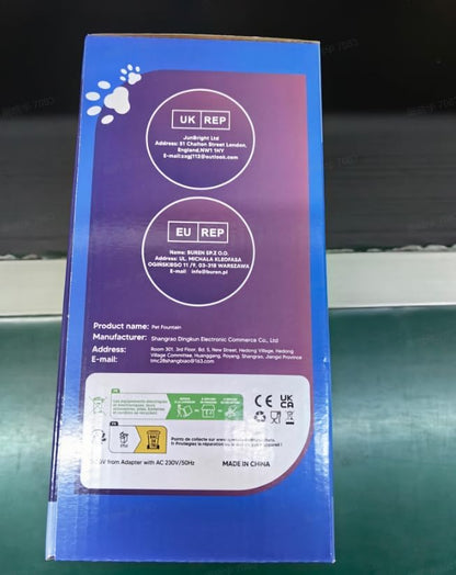 Tomxcute Glass Cat Water Fountain - 108oz/3.2L Ultra-Quiet Cat Fountain for Drinking, Elegant Easy to Clean Glass Pet Water Fountain for Cats, Small Dogs, Multiple Pets, Model Number P11G1