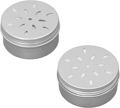 Dog Training Box, 10PCS Dog Nose Work Kit with Hollow Hole Cover, Aluminum Dog Work Container, 10 Soft Stickers for Odor Training, Ideal for Dog Behavior and Olfactory Games