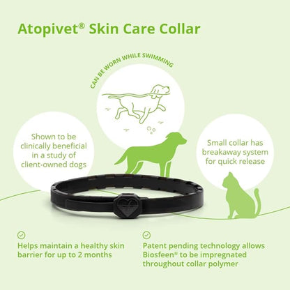 Atopivet Skin Care Collar for Dogs and Cats Less Than 22 lbs