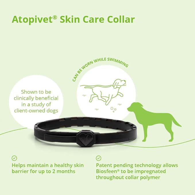 Atopivet Skin Care Collar for Dogs and Cats Larger Than 22 lbs